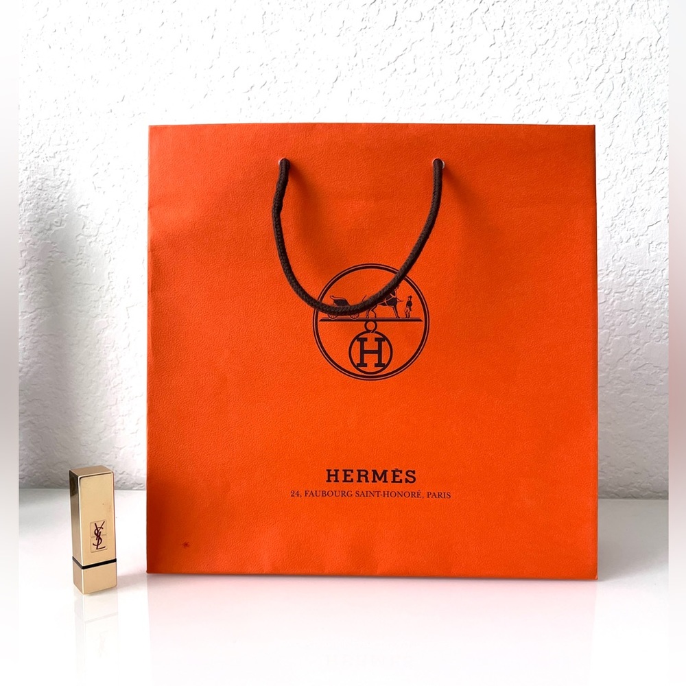 Authentic Hermes paper bag shopper gift bag
